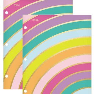 Mead Rainbow Gold Portfolios (Qty=2), Gold Shine, 12" x 9-3/8"